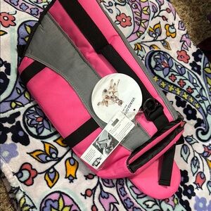 Pink and Gray victory dog life vest